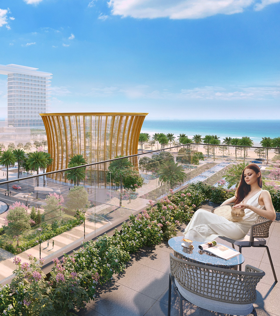 Ocean view from The Pathway balcony